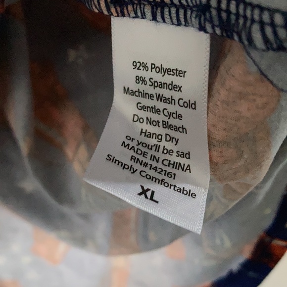 XL 4th of July LuLaRoe Irma Tunic - Picture 5 of 5